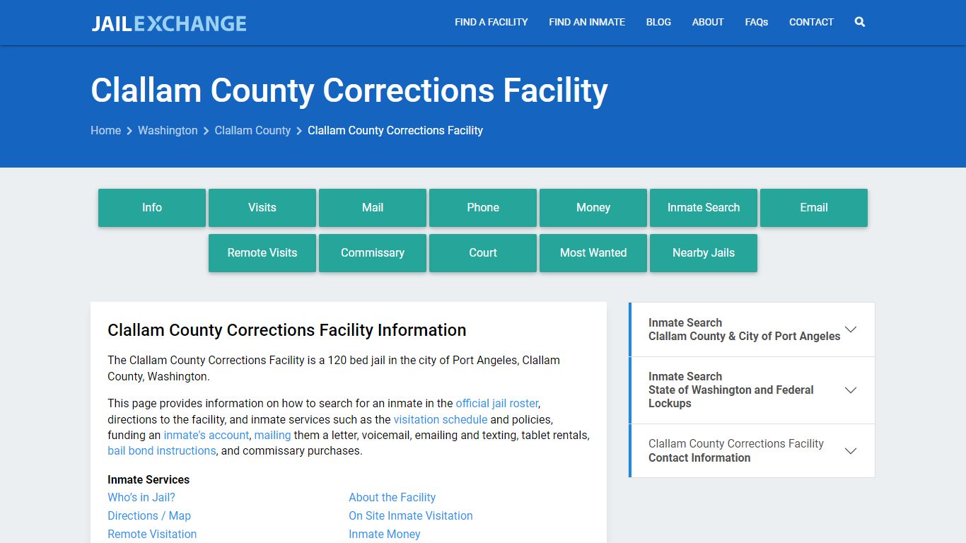 Clallam County Corrections Facility - Jail Exchange